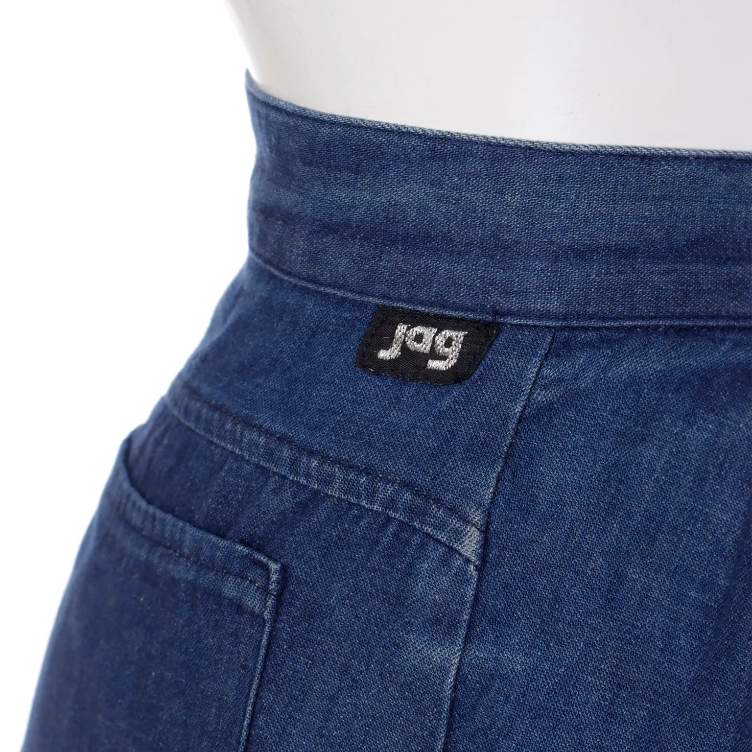 1980s Jag Australia Denim Vintage Jodhpur Style High Waisted Jeans