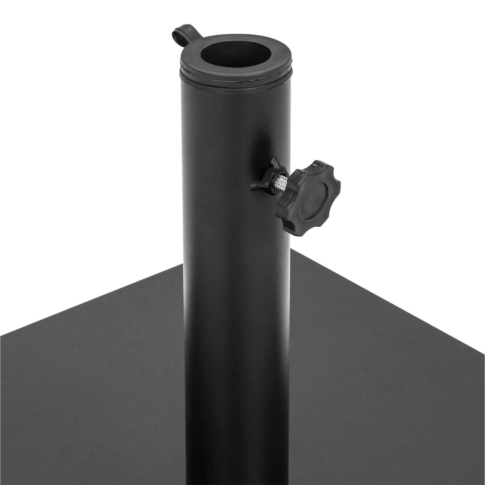 38.5lbs Patio Steel Umbrella Base Stand - Black