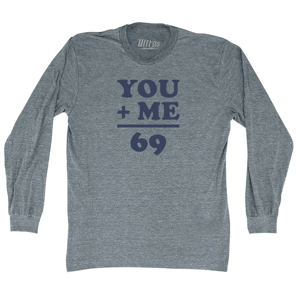 69 Math Equation Adult Tri-Blend Long Sleeve T-shirt