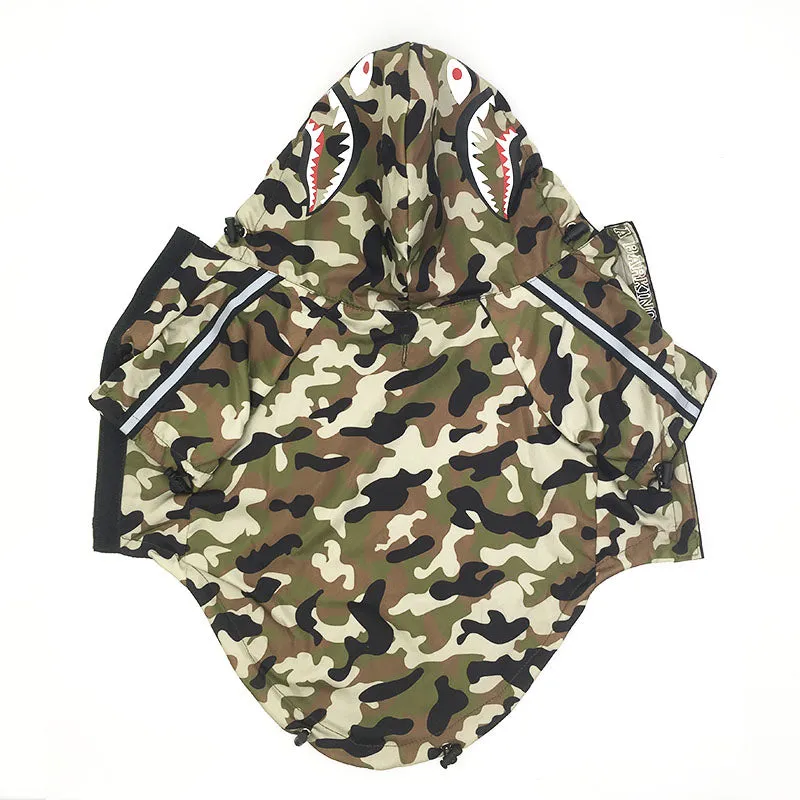 A Barking Pup Camo Raincoat