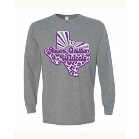 Abilene Christian University Wildcats - Texas Sunray Long Sleeve T-Shirt