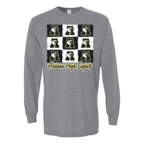 Abilene High Eagles - 9 Boxes Long Sleeve T-Shirt