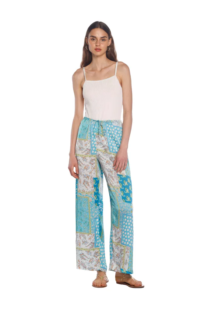 Aqua Tie Pants