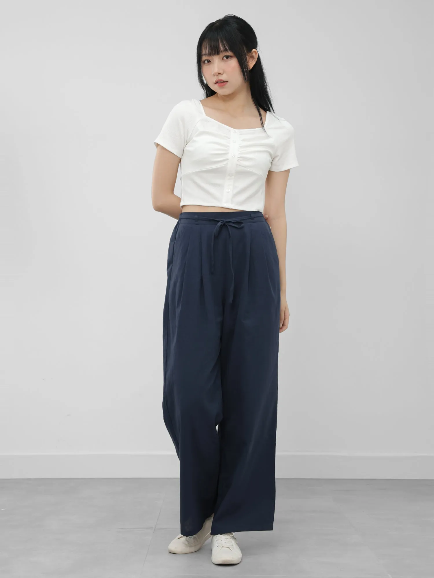 Atarah Front Gather Knit Top