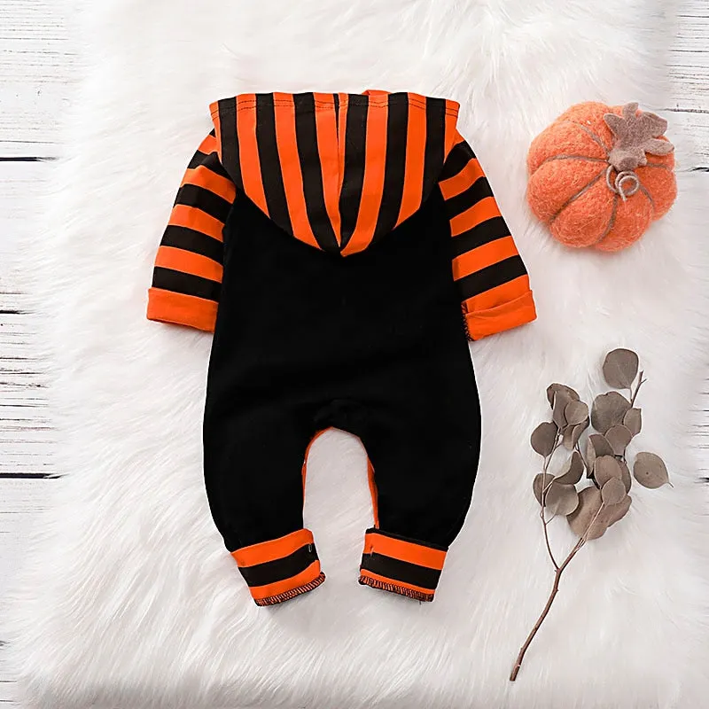 Baby Outfit Halloween Pumpkin Jumpsuit Long-sleeve Baby Hoodie