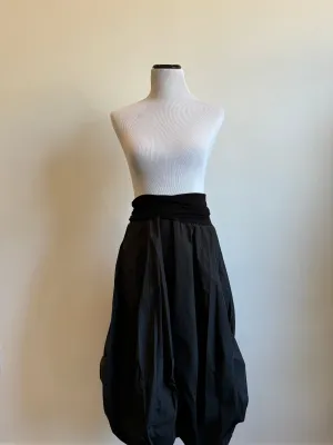 Black Papercrash Balloon Skirt