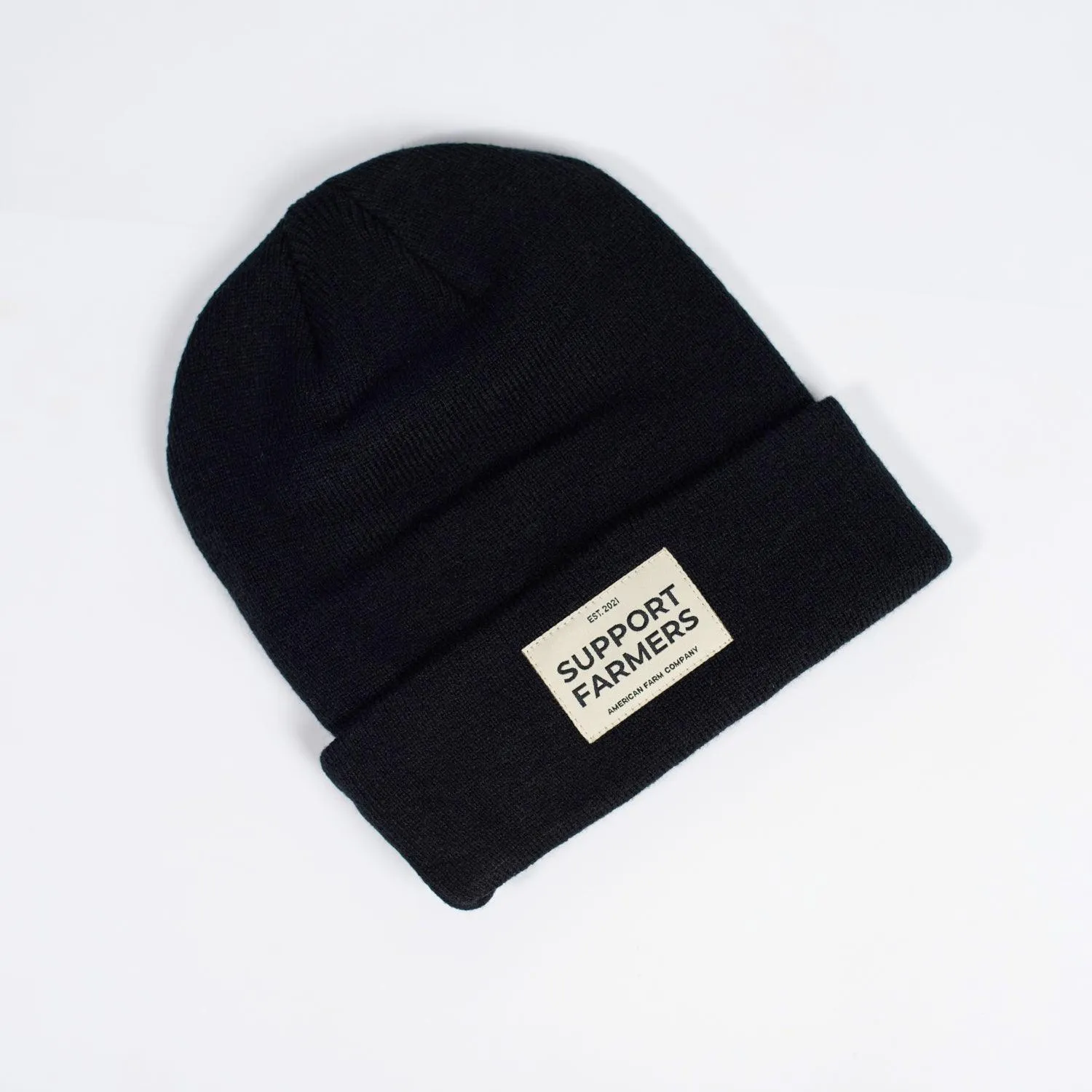 Black ‘Support Farmers’ Beanie