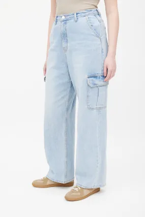 Blue Light Wash Kai Cargo Jeans