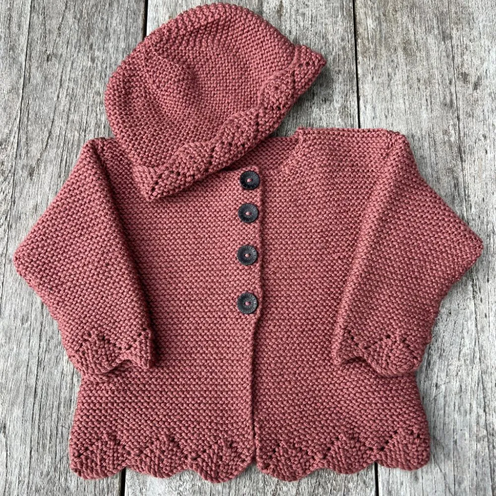 Bobbie Cardigan & Hat Knitting Pattern