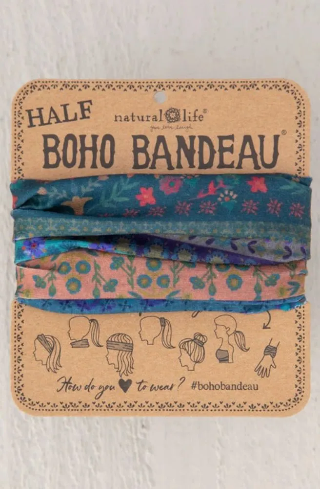 Boho Bandeau Half Folk Floral Border