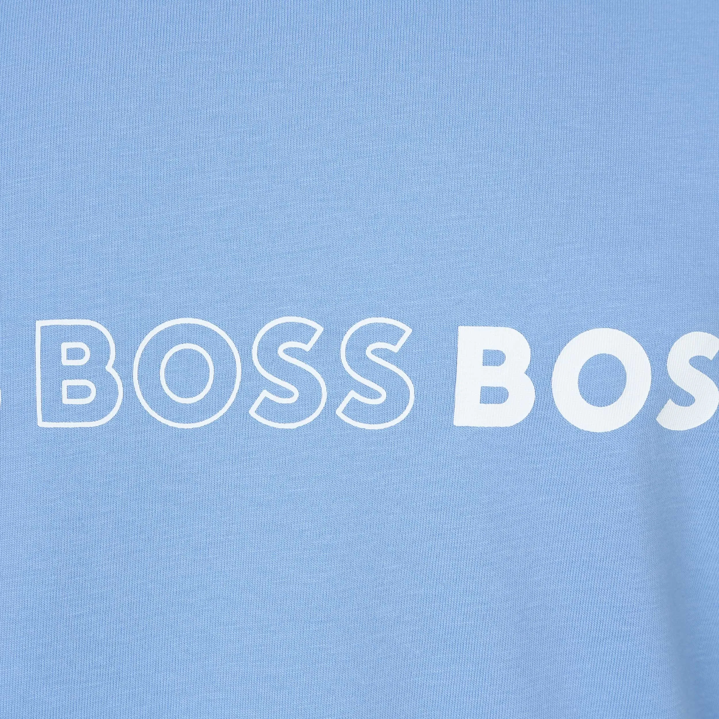 BOSS RN Slim Fit T-Shirt in Sky Blue