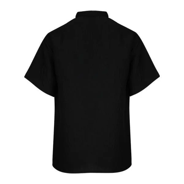 BOYS BLACK POLO SHORT SLEEVE T-SHIRT