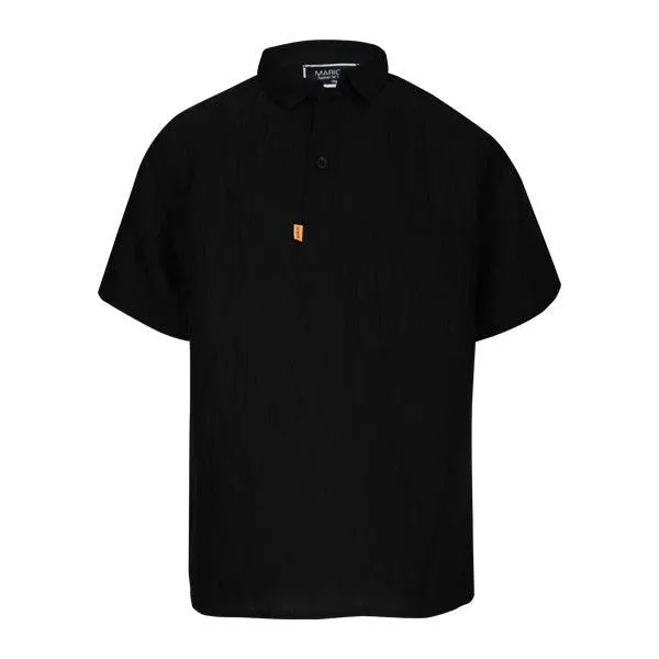 BOYS BLACK POLO SHORT SLEEVE T-SHIRT