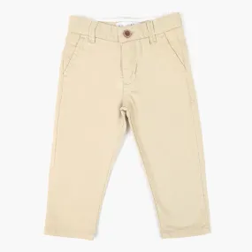 Boys Cotton Chino Pant - Fawn