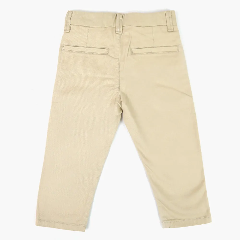 Boys Cotton Chino Pant - Fawn