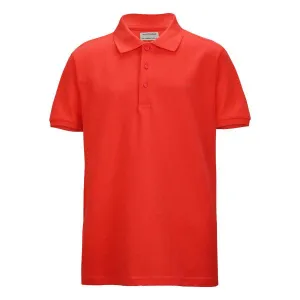 BOYS ORANGE SHORT SLEEVE POLO T SHIRT