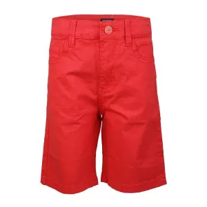 BOYS RED 5-POCKET BASIC SHORT