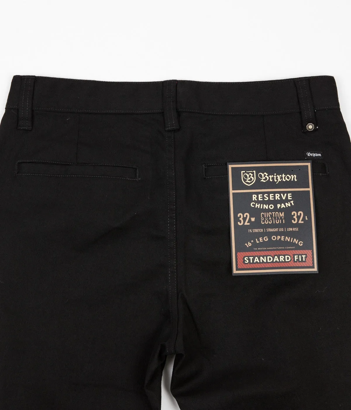 Brixton Reserve Chino Trousers - Black