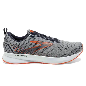 Brooks Levitate 5 Mens | Grey/peacoat/flame