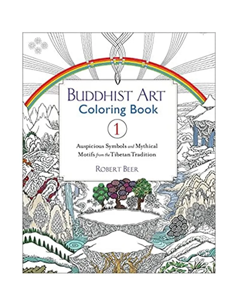 Buddhist Art Coloring Book 1