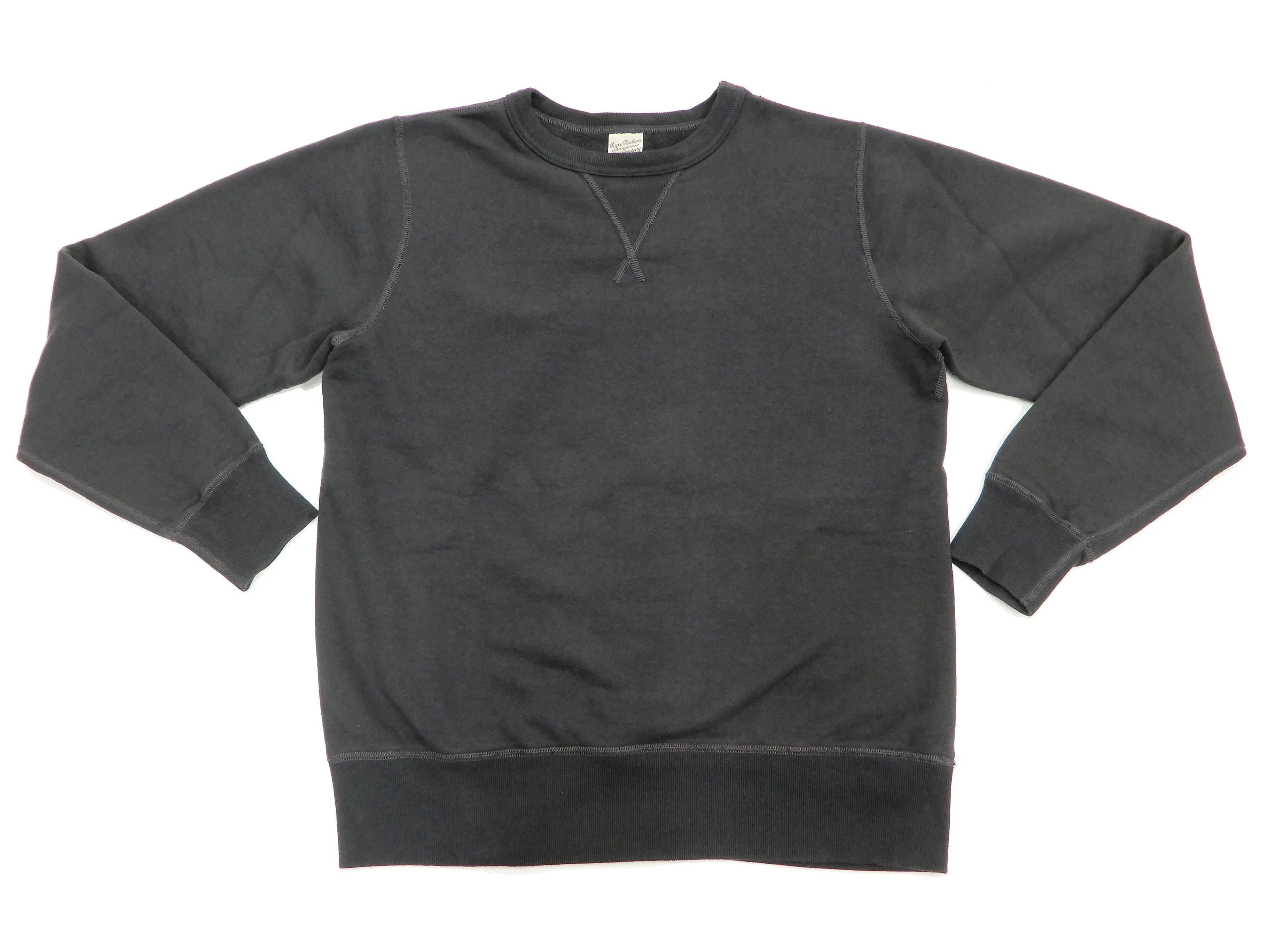 Buzz Rickson Plain Sweatshirt Men's Loop-wheeled Vintage Style BR65622 Faded-Black