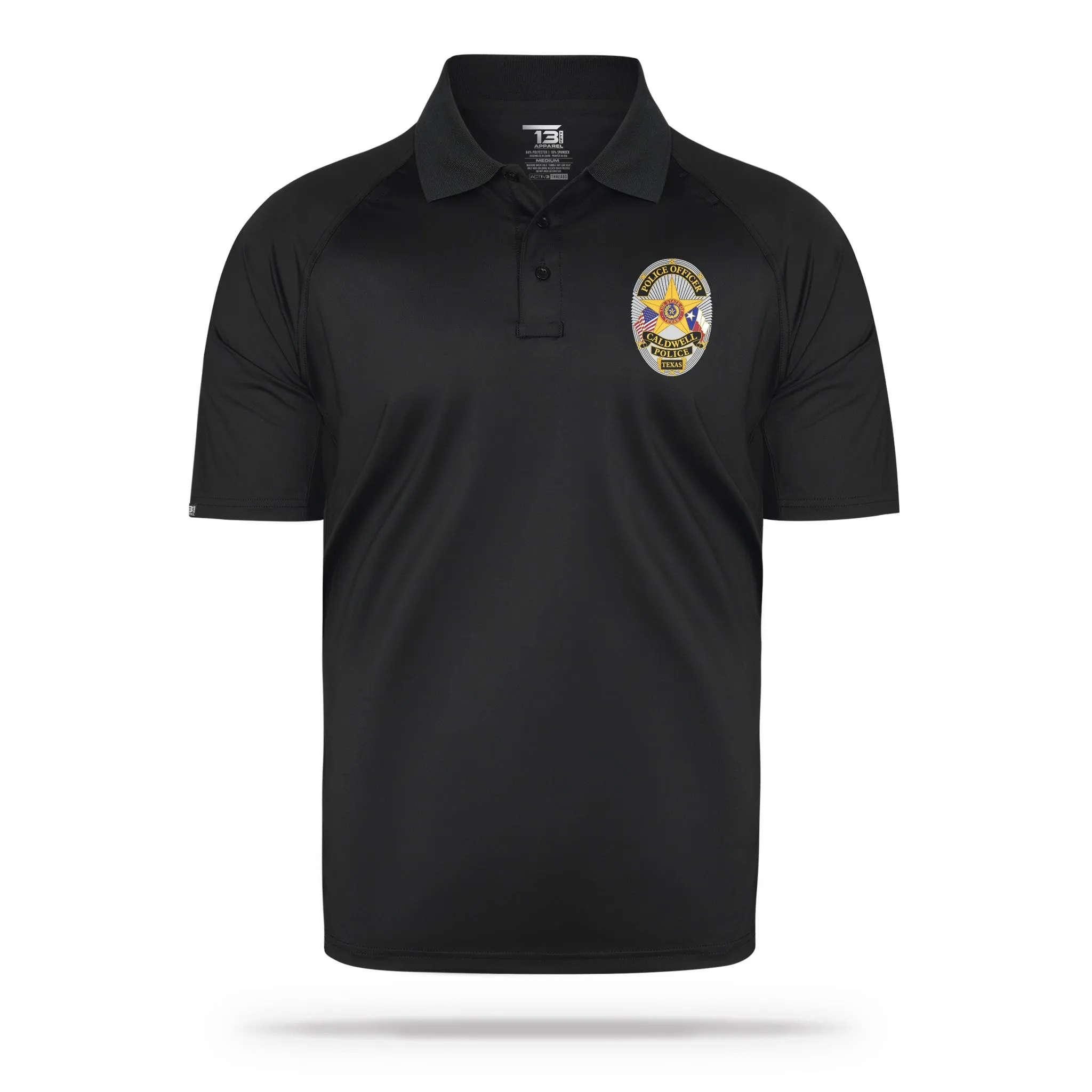 [CALDWELL PD] Performance Polo [BLK/GRY]