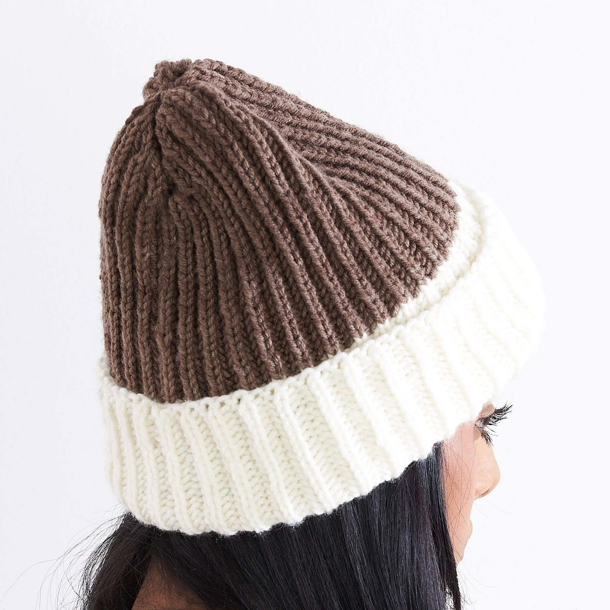 Caron Knit Basic Brioche Beanie