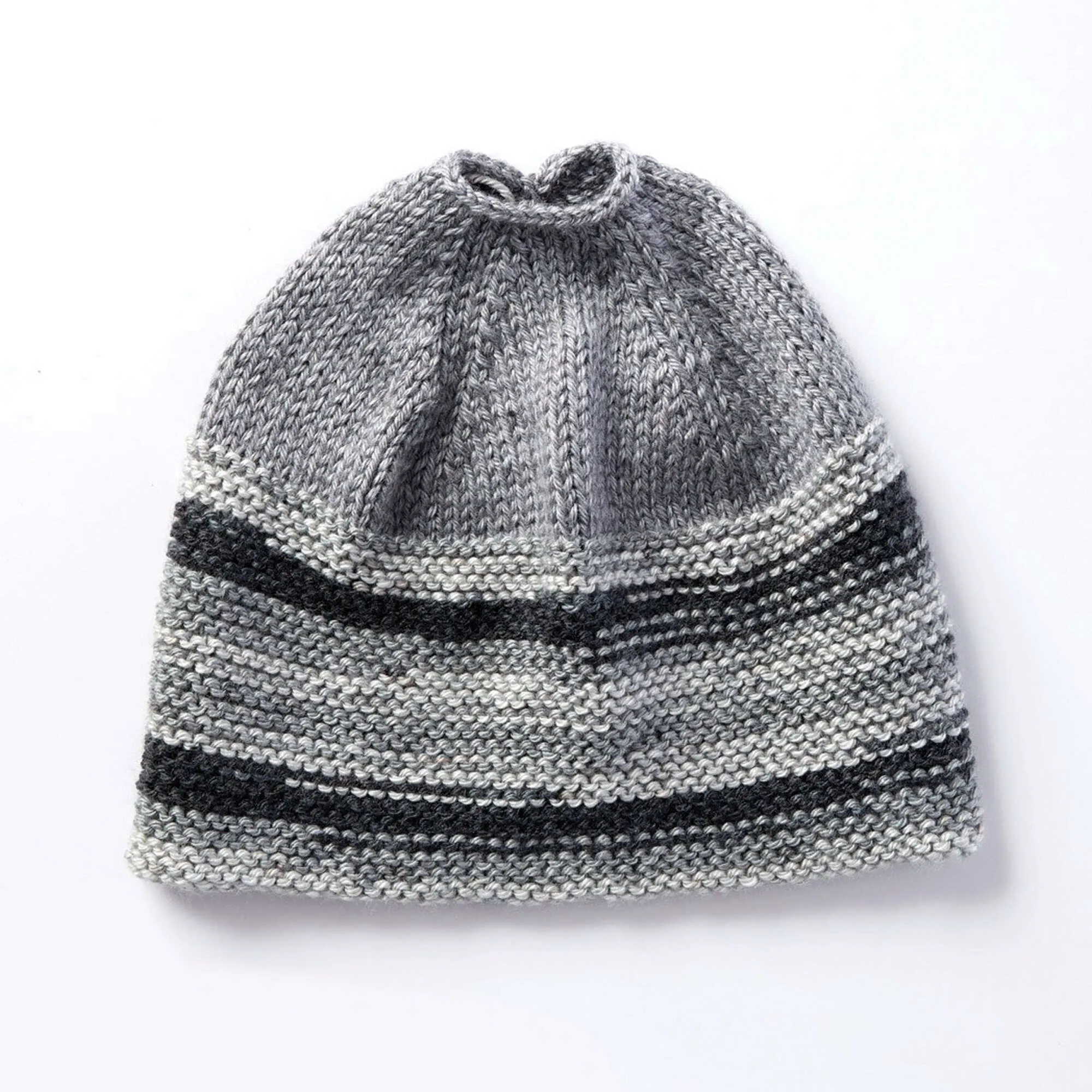 Caron Messy Bun Knit Hat