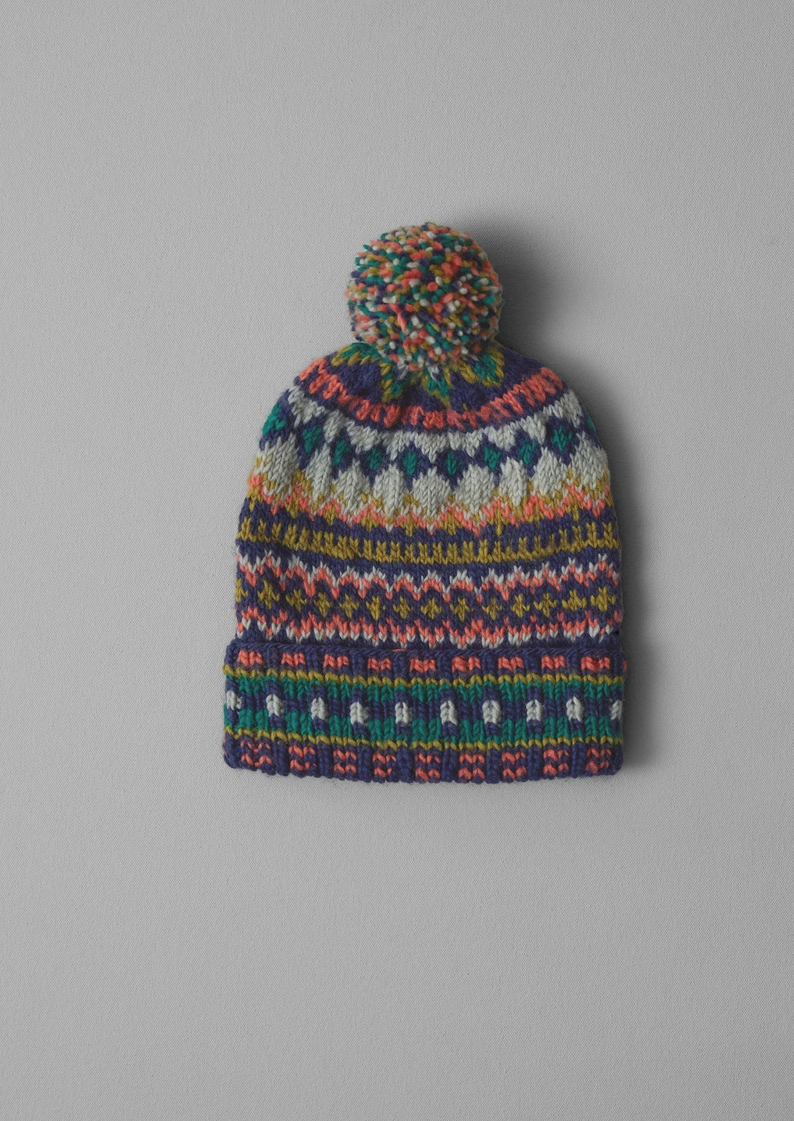 Chamula Hand Knit Hat | Blue Multi