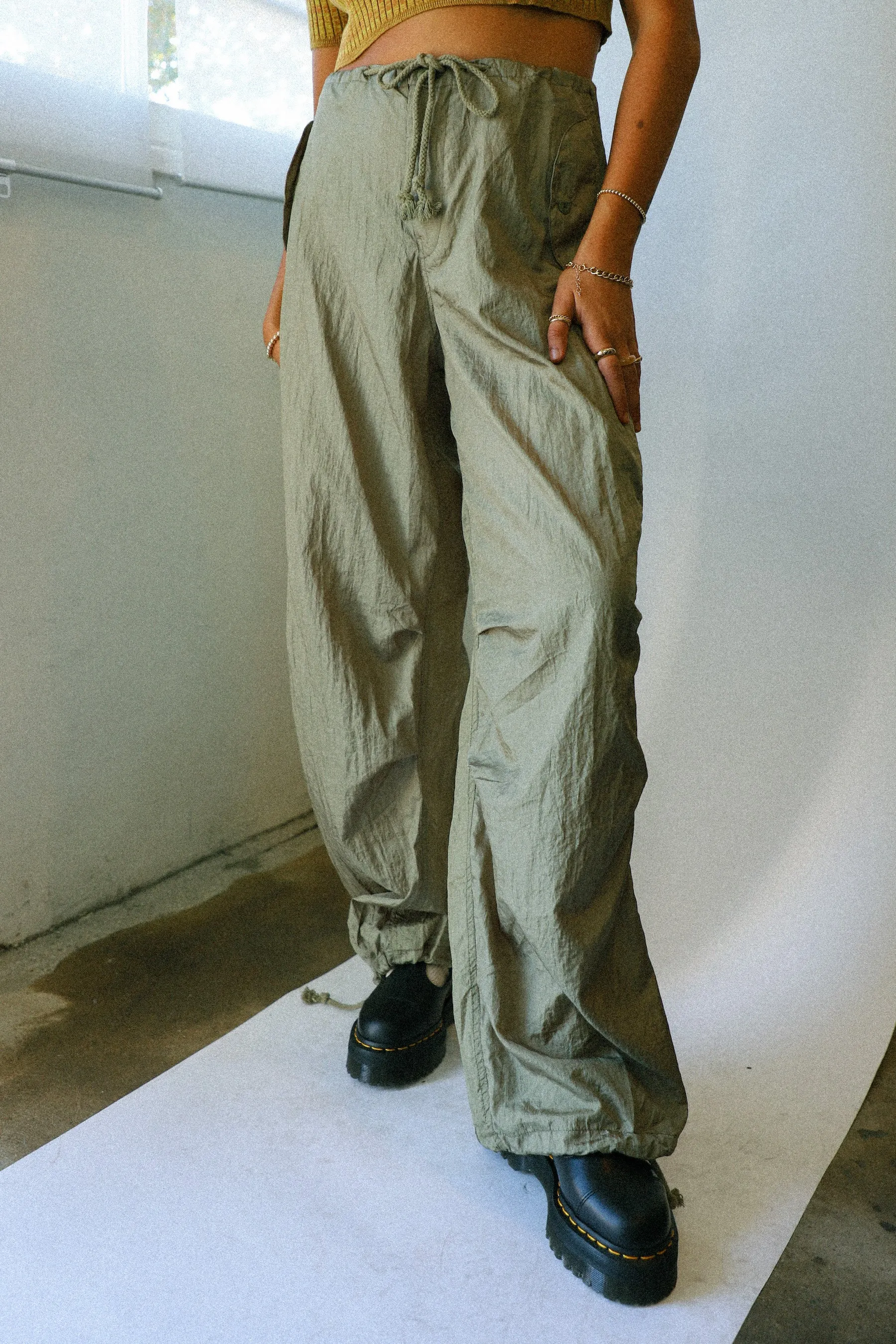 Chute Trouser - Silver Green