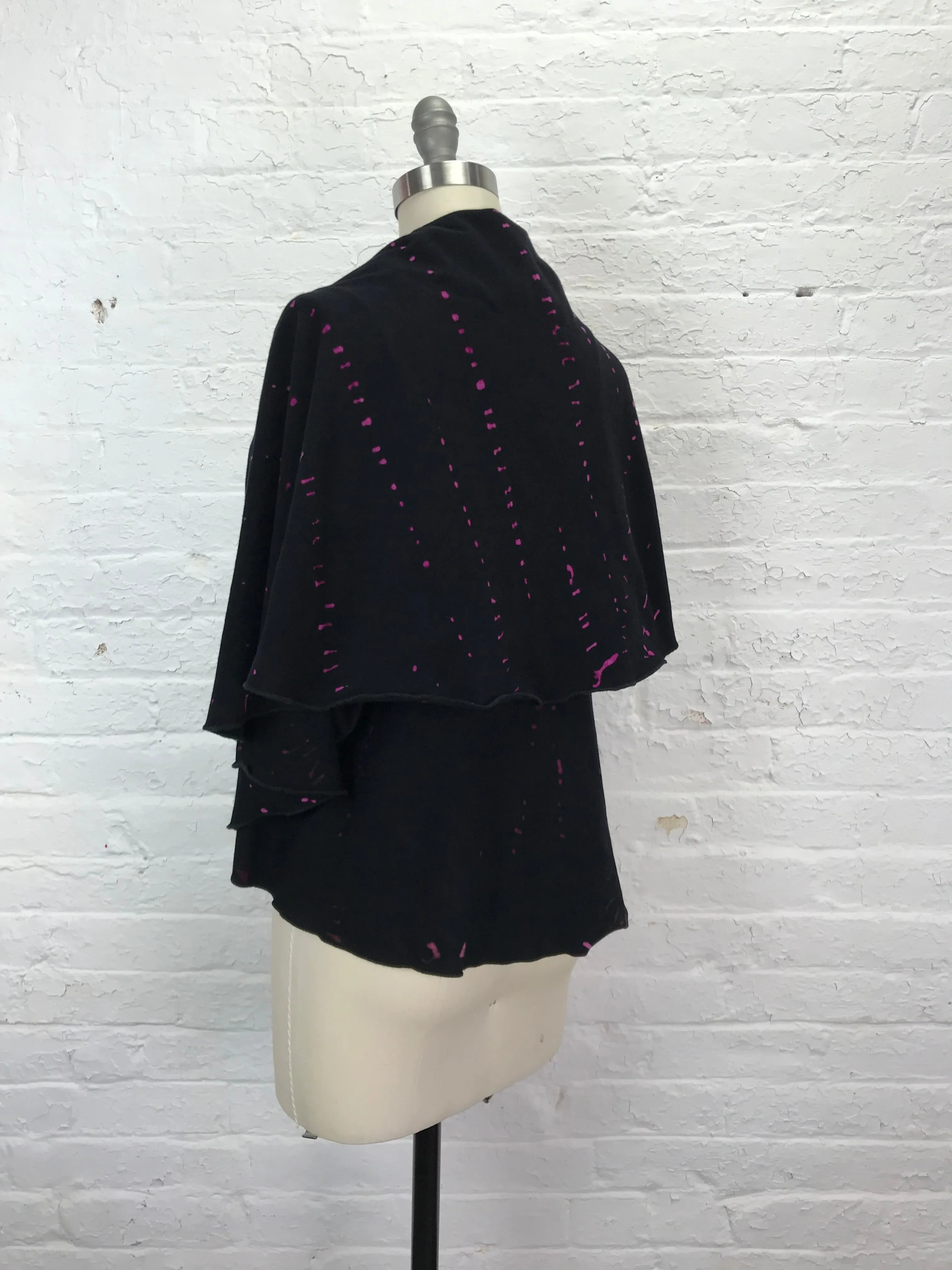 Circle Wrap Jacket in Berry Cryptography - One Size