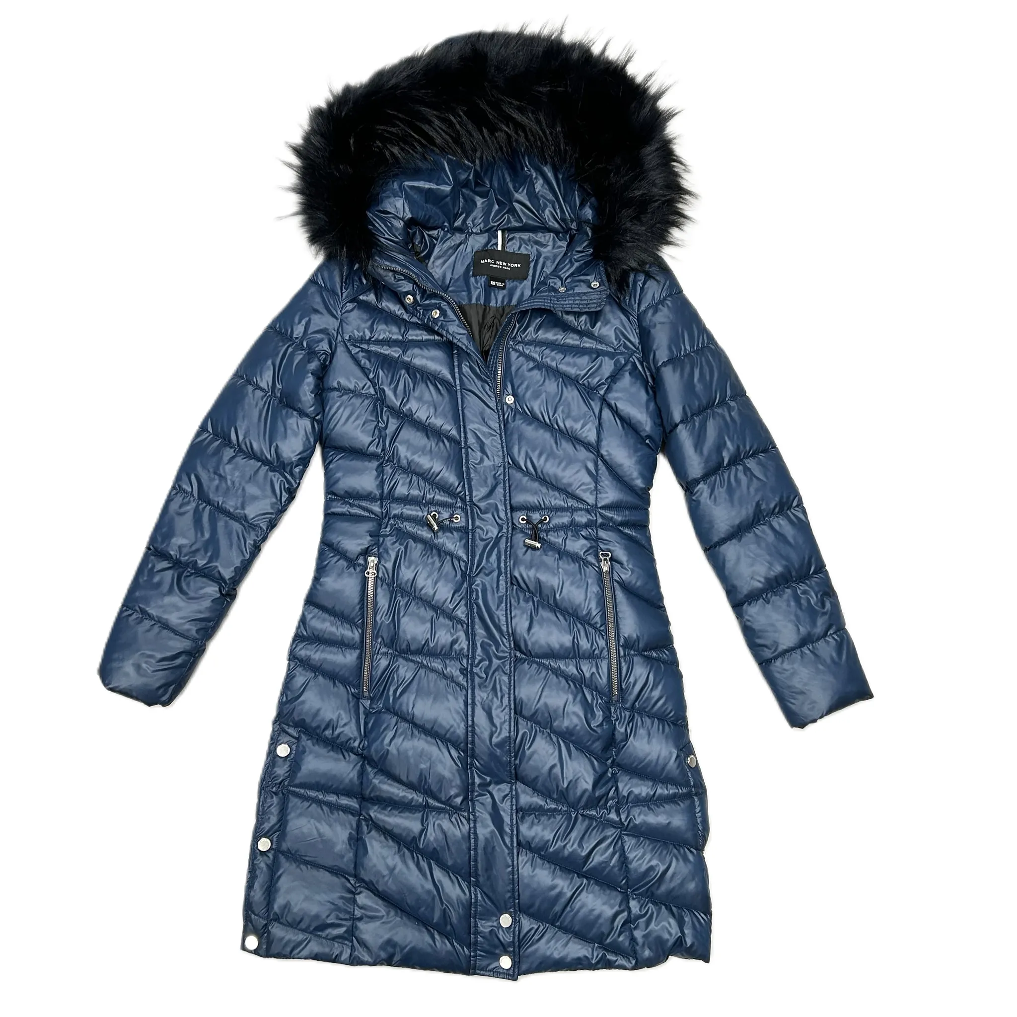 Coat Puffer & Quilted By Marc New York In Blue, Size: Xs