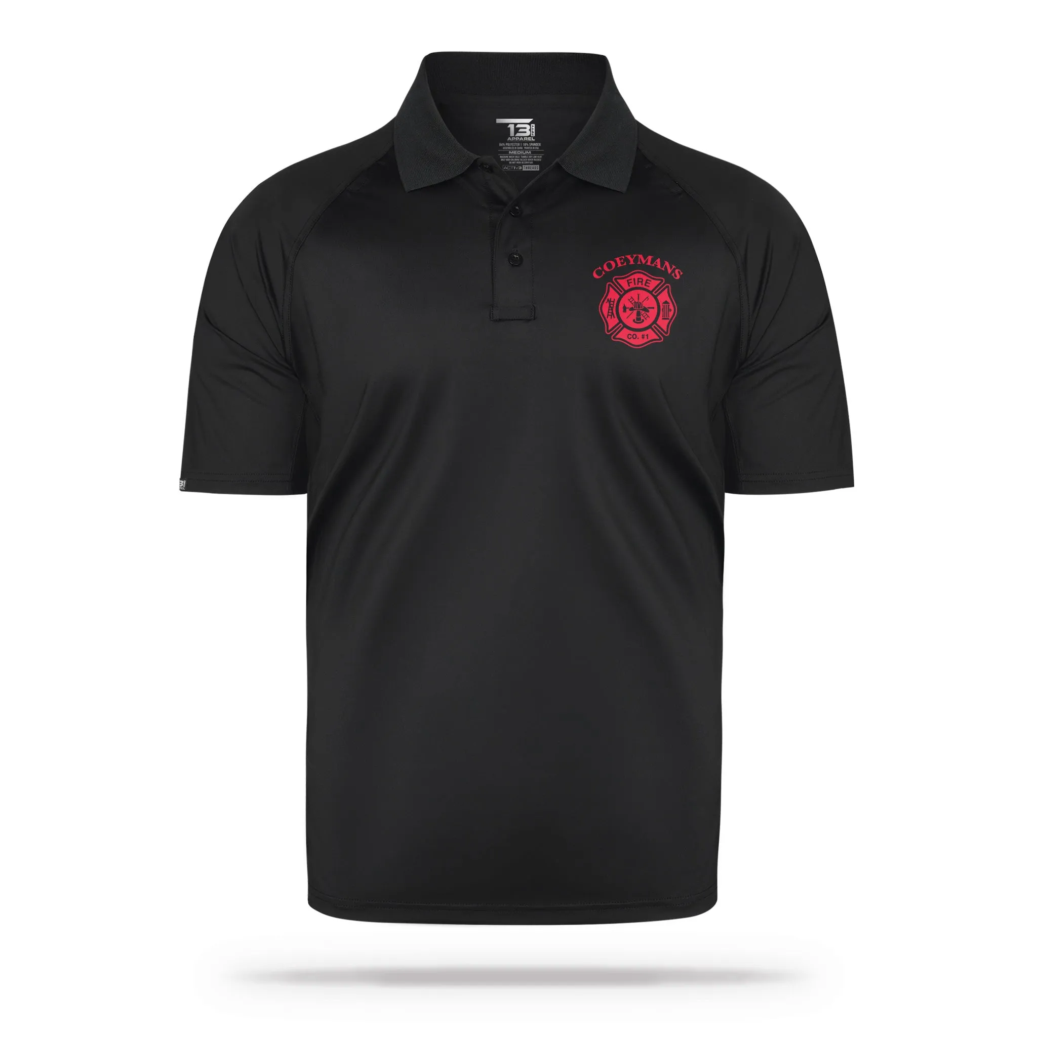 [COEYMANS FIRE COMPANY] Performance Polo [BLACK]