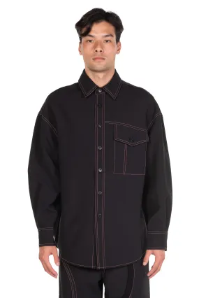 Contrast Stitching Shirt