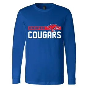 Cooper Cougars - Thin Stripe Long Sleeve T-Shirt