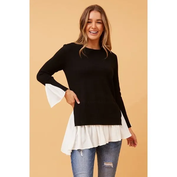 CORSICA DOUBLE LAYER KNIT JUMPER