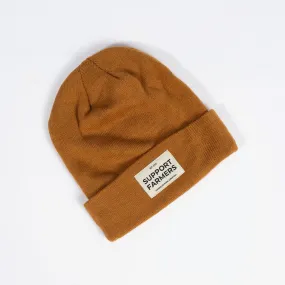 Coyote Brown ‘Support Farmers’ Beanie