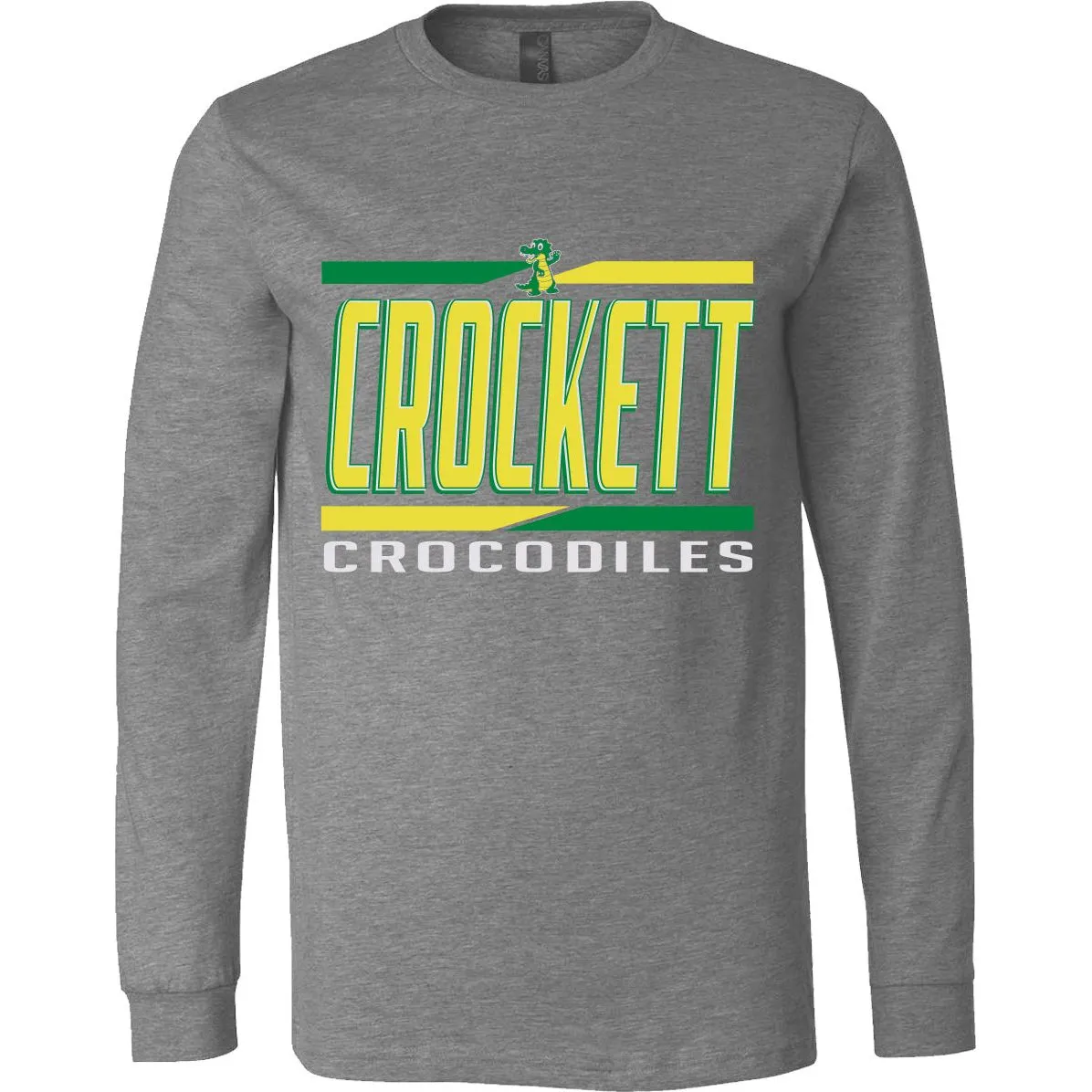 Crockett Crocodiles - Split Stripe Long Sleeve T-Shirt