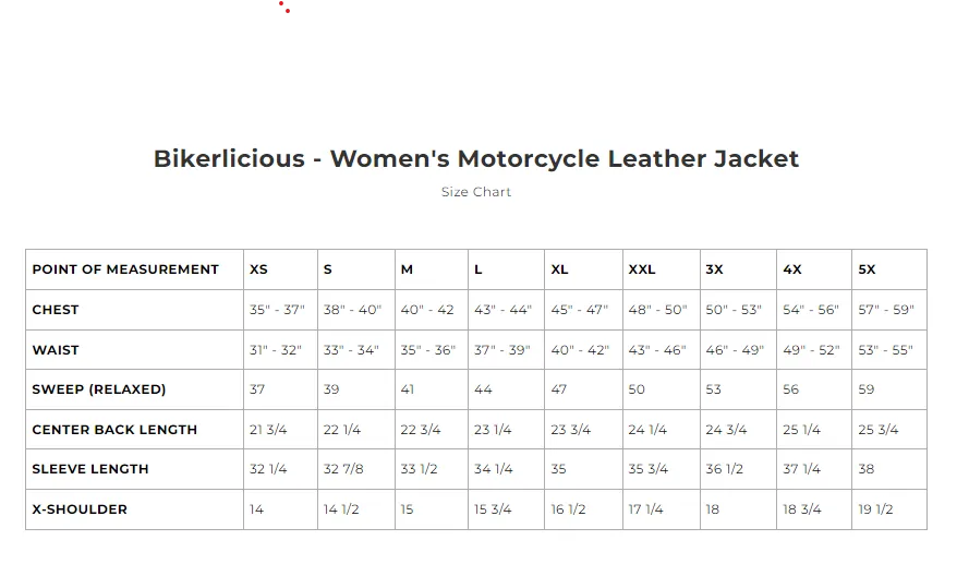 Eagle Leather Ladies Bikerlicious Jacket