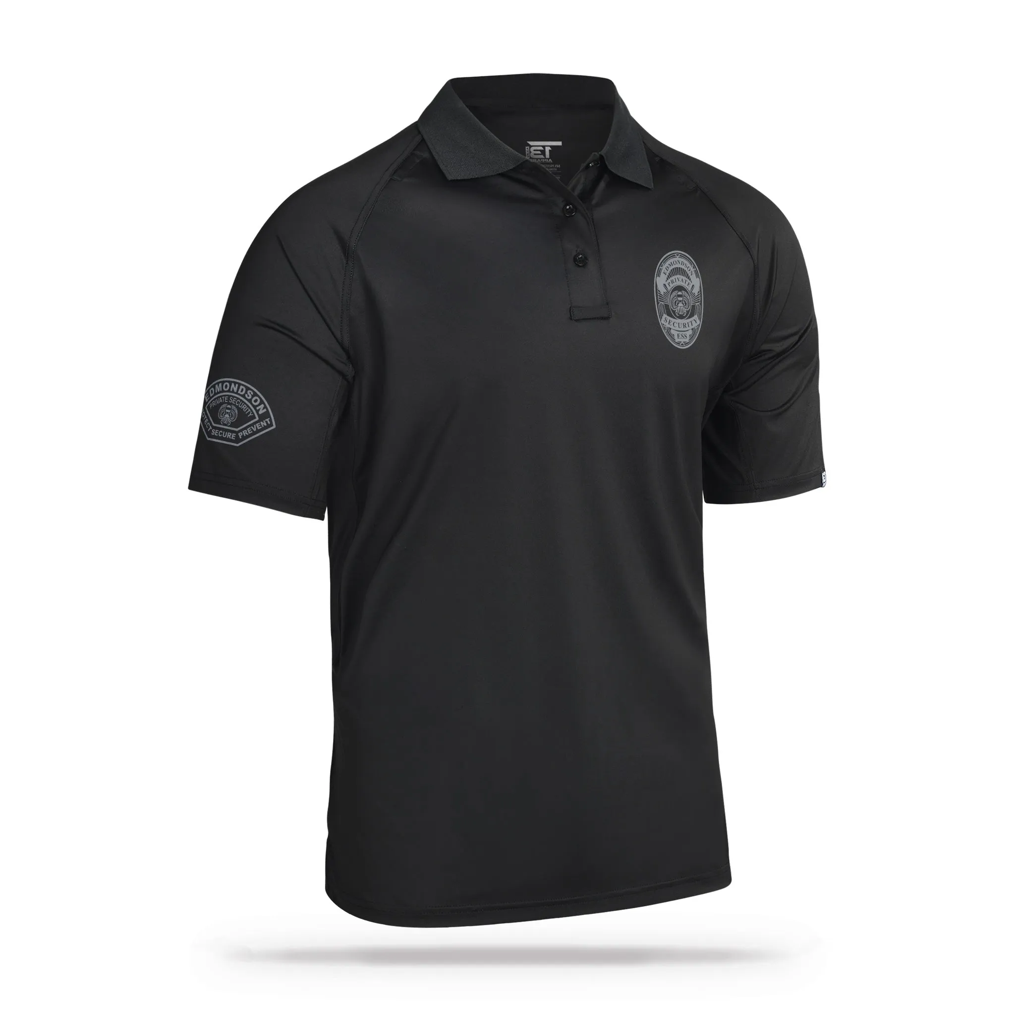 [EDMONDSON SECURITY SOLUTIONS] Performance Polo [BLK/GRY]