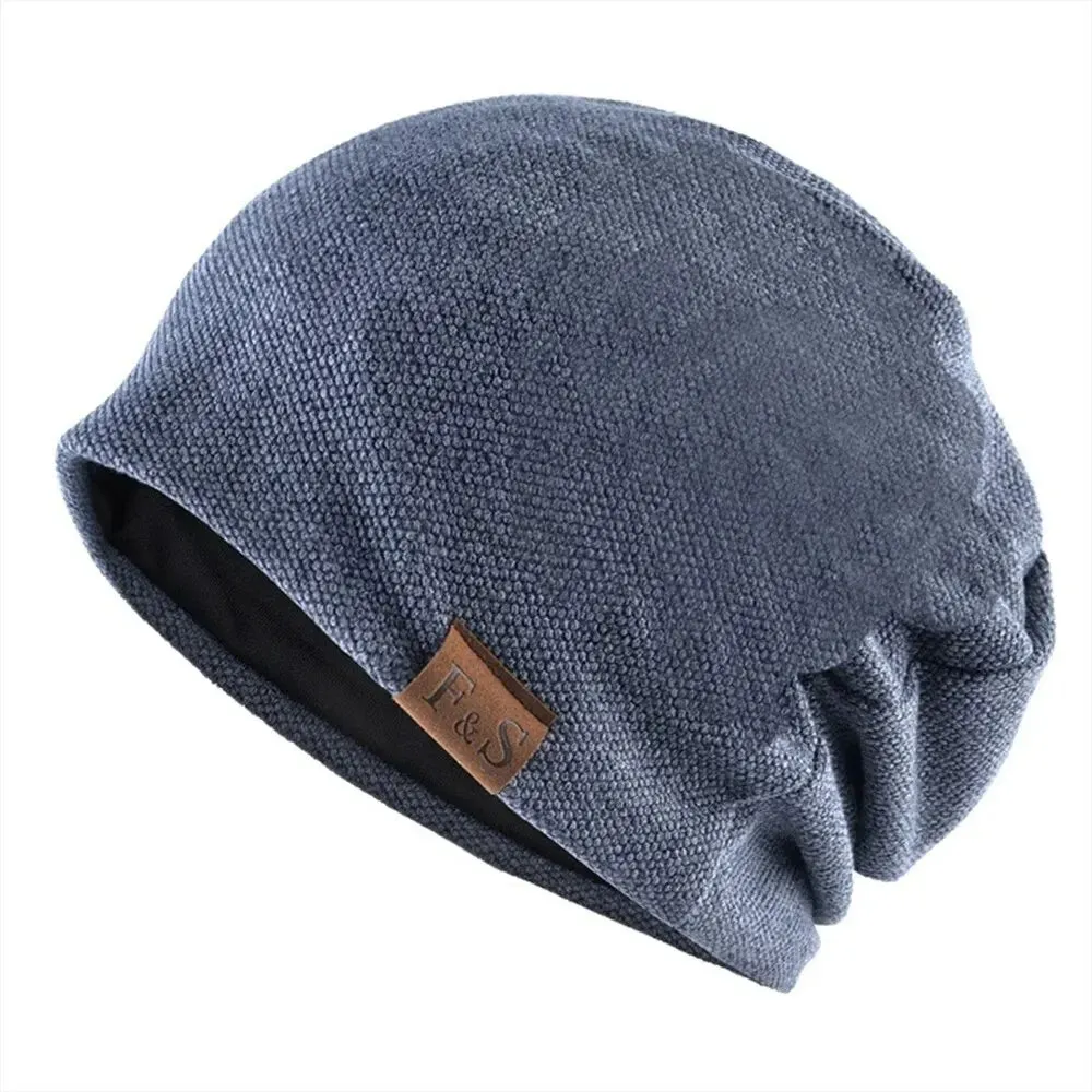 Elderly Woolen Nightcap for Bald Seniors – Warm, Knitted, All-Season Hat