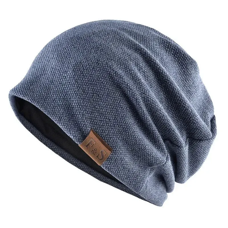 Elderly Woolen Nightcap for Bald Seniors – Warm, Knitted, All-Season Hat