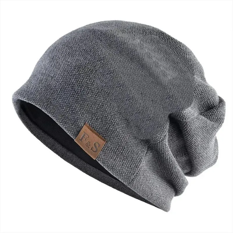 Elderly Woolen Nightcap for Bald Seniors – Warm, Knitted, All-Season Hat