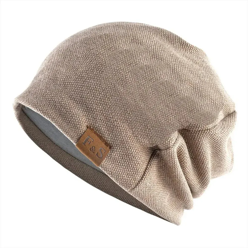 Elderly Woolen Nightcap for Bald Seniors – Warm, Knitted, All-Season Hat