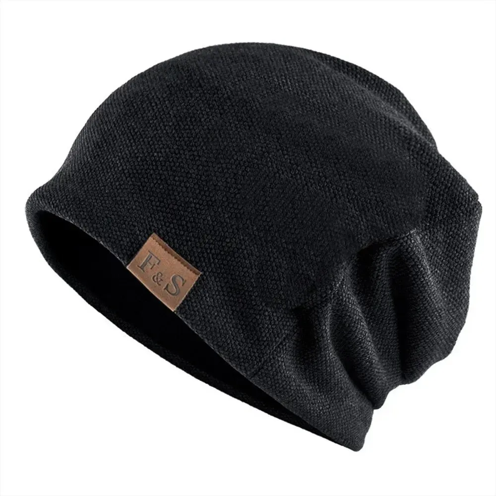 Elderly Woolen Nightcap for Bald Seniors – Warm, Knitted, All-Season Hat