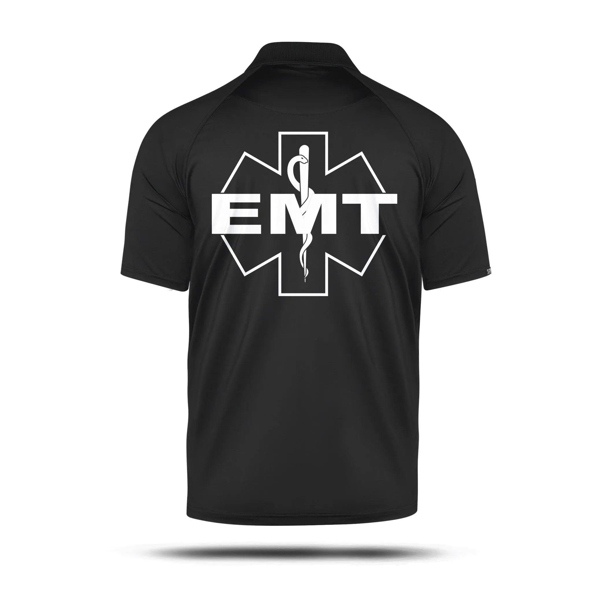 [EMT] Men's Performance Polo [BLK/WHT]