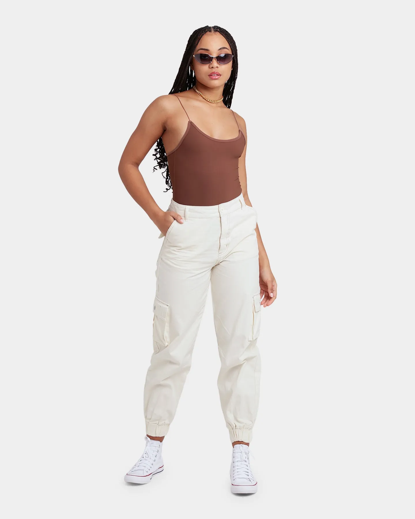 EN ES Women's Fearless Cargo Pants Off White