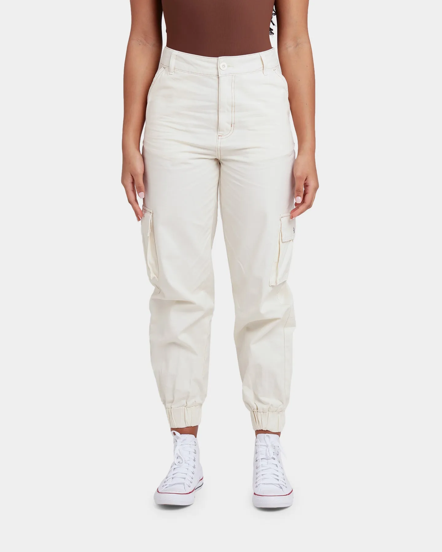 EN ES Women's Fearless Cargo Pants Off White