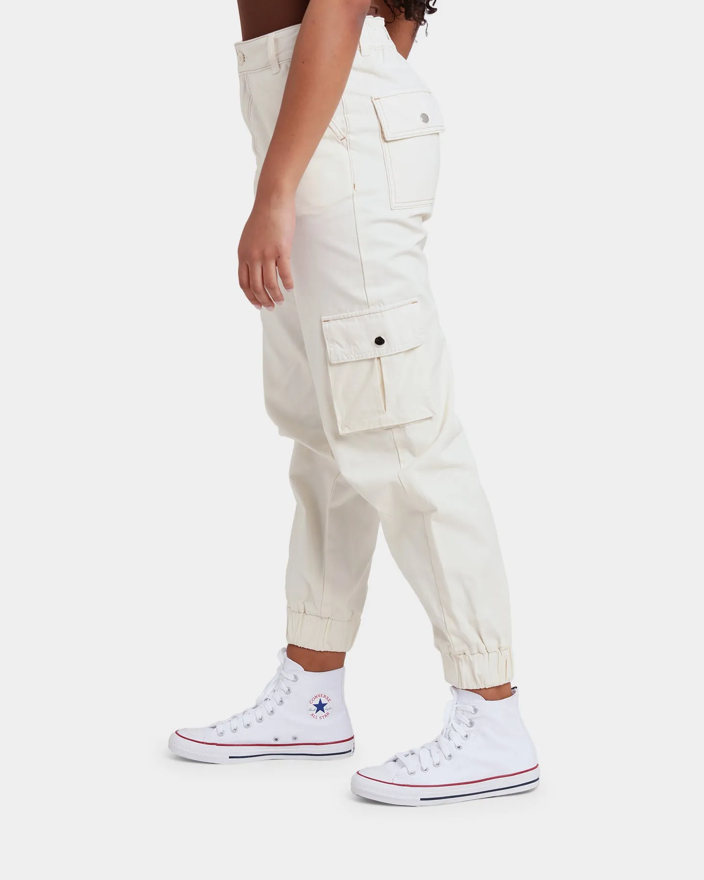 EN ES Women's Fearless Cargo Pants Off White