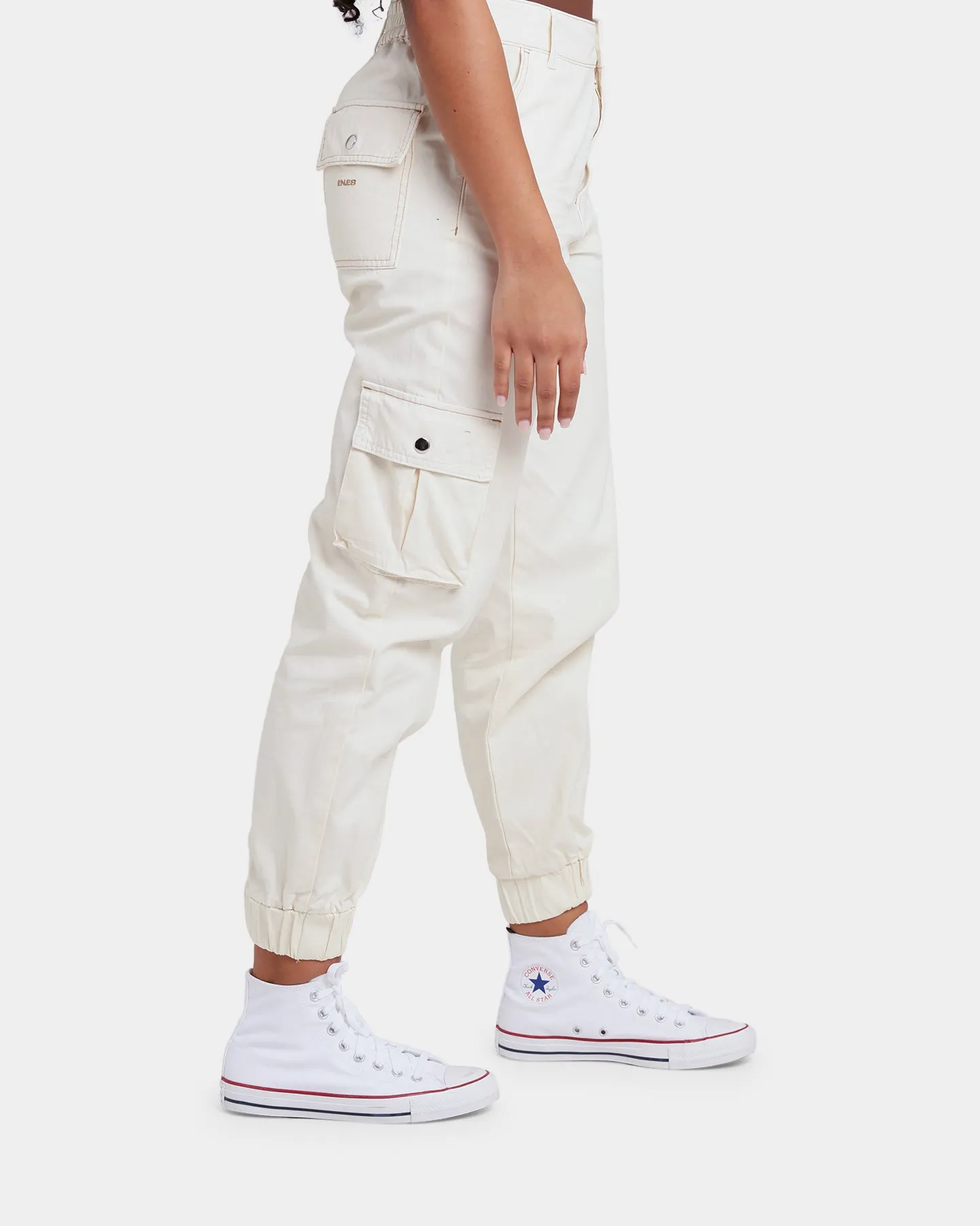 EN ES Women's Fearless Cargo Pants Off White